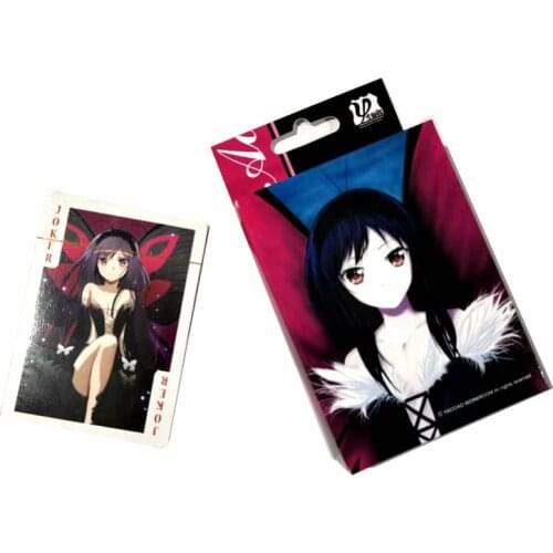 Anime Accel World Poker Cards Toy Nega Nebulas Black Lotus Silver Crow Cosplay Board Game Cards With Box Collection Gift