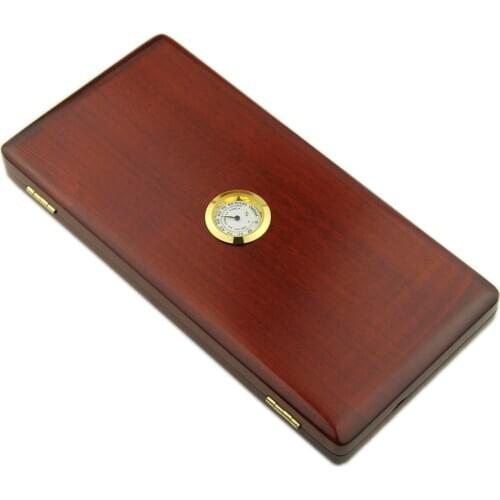 Oboe reeds case hold 20 pcs reeds Equipped with hygrometer Maple Wooden Oboe Reed Case 20PCS