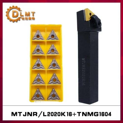 1pc Lathe tool holder MTJNR2020K16 MTJNL2020K16 +10pcs TNMG160404 TNMG160408 VP15TF UE6020 US735 Carbide turning blade