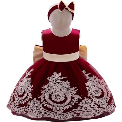 Kids Tutu Newborn Christening Princess Toddler Birthday Party Children Baptism Baby Girl Clothes Summer Dresses Vestidos 1 Year