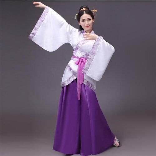 Purple Hanfu Dress Chinese Women Elegant Traditional Costume Han Dynasty Ancient Daily Clothing For Women Cosplay Hanfu DQL1852