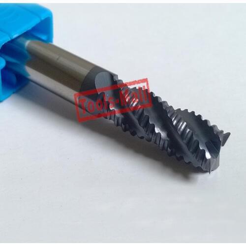 1pc 14mm hrc45 D14*45*D14*100 4Flutes Roughing End Mills Spiral Bit Milling Tools Carbide CNC Endmill Router bits