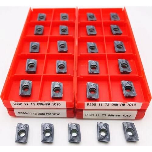 Milling insert R390 11T308 PM 1010 Carbide indexable turning parts insert R390 for metal cutting tools of lathes