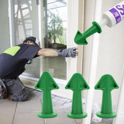 Multi-functional Glue Scraper Silicone Remover Caulk Finisher Sealant Smooth Finish Seal Tool Kit Nozzle Cleaning Tile Dirt Tool