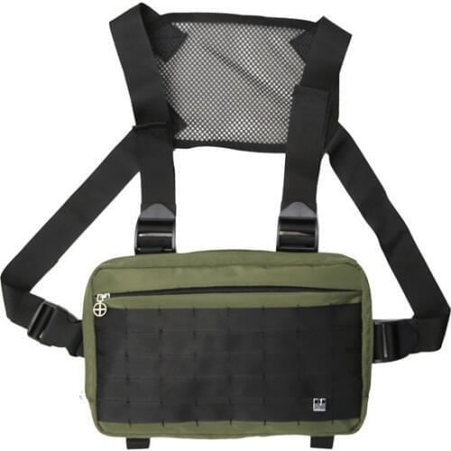 Outdoor 1000D Nylon Men Hunting Vest bags Multifunctional Adjustable Tactical Chest Rig Shoulder Waist Packs Bags Vest