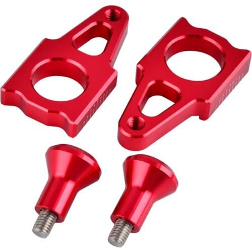 Axle Blocks With Swingarm Spools Wheel Adjuster For Honda CR 125R 250R CRF 250R 250RX 450R 450RX 450L 450X 250X Accessories