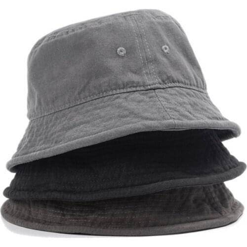 Solid Fisherman Bucket Hat For Women Men Fishing Flat Cap Bob Panama Summer Fashion Designer Sun Hats Berets Hip Hop Harajuku