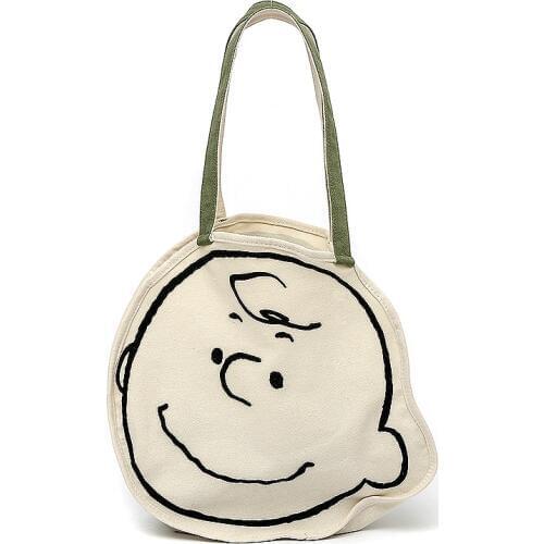 Under Nineteen Creative Canvas Tote Bag Casual Beach Handbag Eco Shopping Bag Daily Use 2 Size Canvas Shoulder Bag for Woman