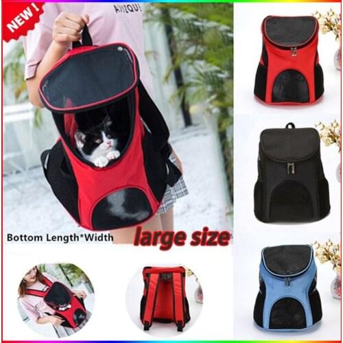 Outdoor Double Shoulder Portable Pet Backpack Foldable Large Capacity With Mesh Dog Cat Carrying Bag Suministros Para Perros