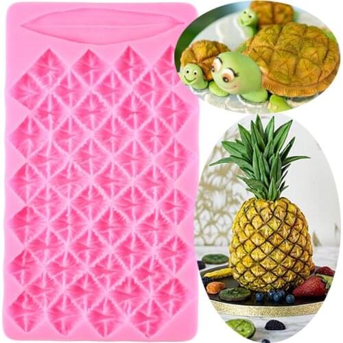 3D Pineapple Silicone Molds Chocolate Fondant Mould DIY Party Cake Decorating Tools Cake Border Candy Polymer Clay Resin Mold