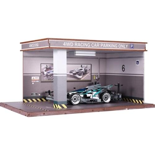 Tamiya Mini 4WD High Transparency Dustproof Display Collection Box 1/32 Scale Model Car Underground Garage Parking Lot