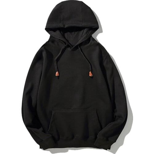 Oversized Hoodie Sweatshirt Women Casual Pocket Pullover Draw String Couple Clothes Soft Comfortable Solid Plush Thick Tracksuit