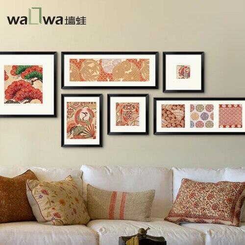 Good luck frog modern minimalist photo wall wall creative combination of new Chinese style decorative painting wall photo f