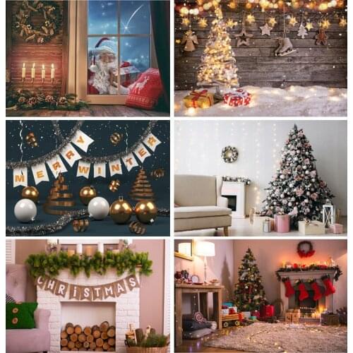 Vinyl Custom Christmas Decoration Photography Background Christmas Backdrops for Photo Studio Props 20928 SDF-03