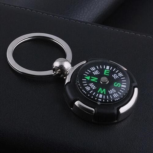 1X Fashion Creative Compass Metal Alloy Car Keyring Keychain Key Chain Ring Keyfob Gift 10cm