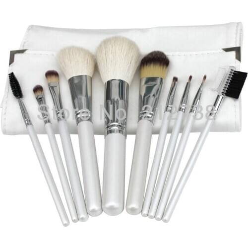 10 pcs/set makeup brush high quality Goat hair professional makeup Free Shipping