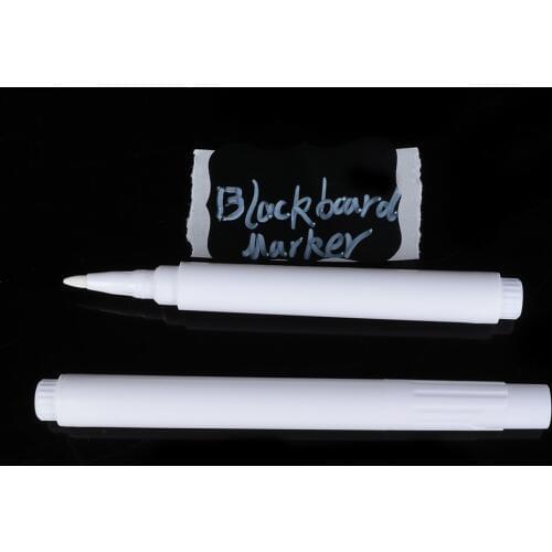 1Pc White/Black Liquid Chalk Pen/Markers for Glass Windows Chalkboard Blackboard Stationery Office School Writing Supplies