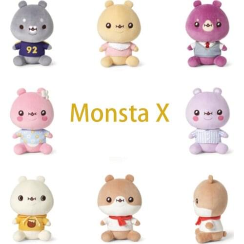 Monsta X 1PCS Hot Sale Plush Doll Pillow KPOP Cartoon Cute Nap Cushion Gifts