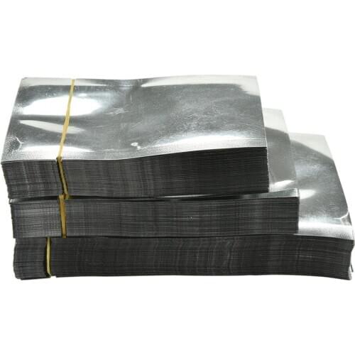 100PCS Excellent Quality Silver Aluminum Foil Mylar Bag Vacuum Bag Sealer Food Storage Package Wholesale