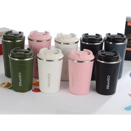380/510ML Thermos Flask Double Stainless Steel Coffee Mug Thickened Big Car Thermos Mug Travel Thermo Cup Thermos Mug for Gifts