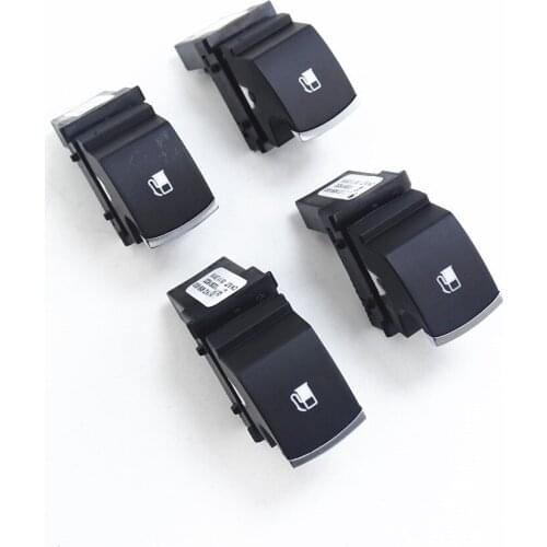 4 Pcs Car Chrome Fuel Tank Door Control Release Switch Buttons Fit for VW Jetta Golf MK5 Rabbit Touran 1KD959833 1KD 959 833
