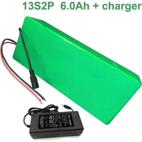 48V 6Ah 13S2P 18650 Li-ion Battery Pack E-Bike Ebike electric bicycle Accept customization With charger