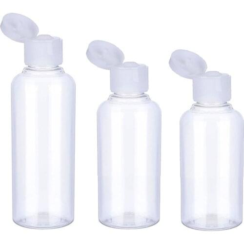5Pcs Portable Travel Bottle 10ml 30ml 50ml 60ml 100 Ml Plastic Bottles for Travel Sub Bottle Shampoo Cosmetic Lotion Container