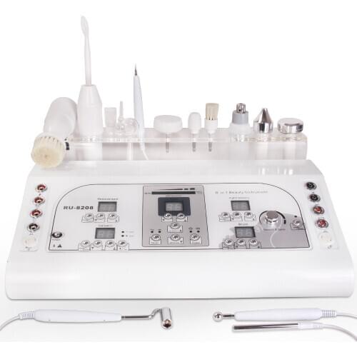 8 in1 Ultrasonic Massage Skin Rejuvenation Mole Removal High Frequency Machine Lifting Cleaner