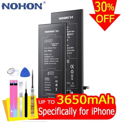 NOHON Battery For iPhone 6S 7 6 8 Plus SE 5S 5 X XR XS MAX 4S 5C 7Plus 6SPlus Replacement Bateria For iPhone6S iPhone7 iPhone8