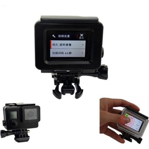 Accessories Touch Back Cover Waterproof Shell Mount For Hero 4 3+ Mount Housing Diving for Gopro Hero 4 Camera Waterproof Case