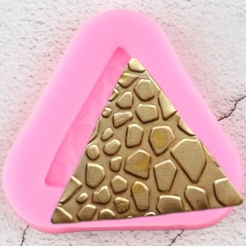 Alligator Crocodile Embossed Silicone Molds Triangle Fondant Mold Cake Decorating Tools Jewelry Resin Candy Clay Chocolate Mould
