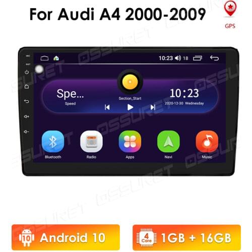 2din Android 10 Car Radio video Player For Audi A4 B6 2000-2009 S4 RS4 Multimedia Navigation stereo headunit autoaudio GPS WIFI