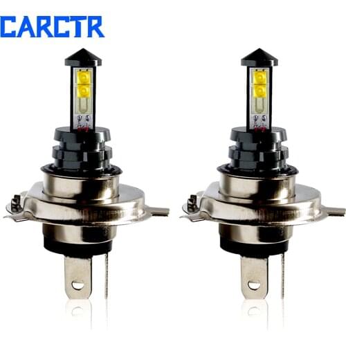CARCTR Car Fog Light H11 H7 Led 20W H4 4SMD High Power Super Bright Bulbs H7 H8 H9 H10 H13 H15 H16 9004 Fog Lamps Car Head Lamp