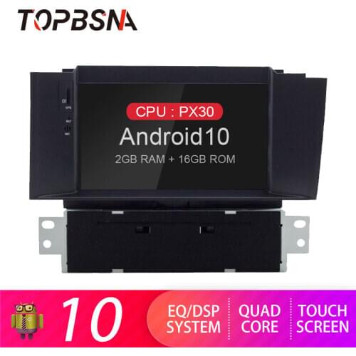 TOPBSNA Android 10 Car DVD Player For Citroen C4 C4L DS4 2011 2012 2013 2014 2015 GPS Navigation 1 Din Car Radio Stereo WIFI RDS