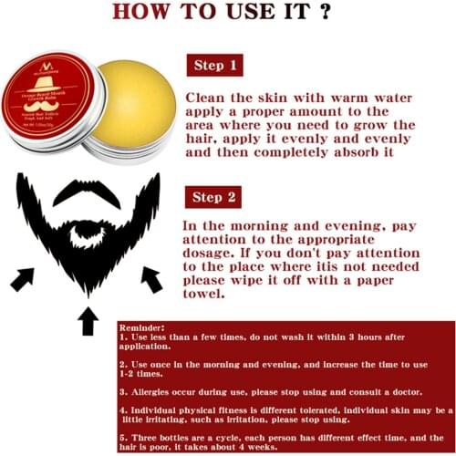 Mustache Growth Balm for Men Nourishing Balm for The Care of