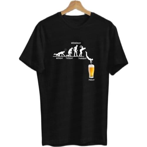 Unisex Women-men Days Round Neck Black T-shirt Round Neck T-shirt Plus size XS-5XL