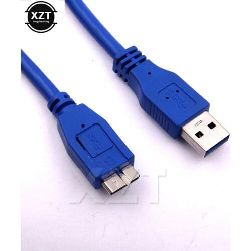 Super Speed USB 3.0 Male A to Micro B Cable For External Hard Drive Disk HDD 0.3m 1m Data Cable Wire Adapter