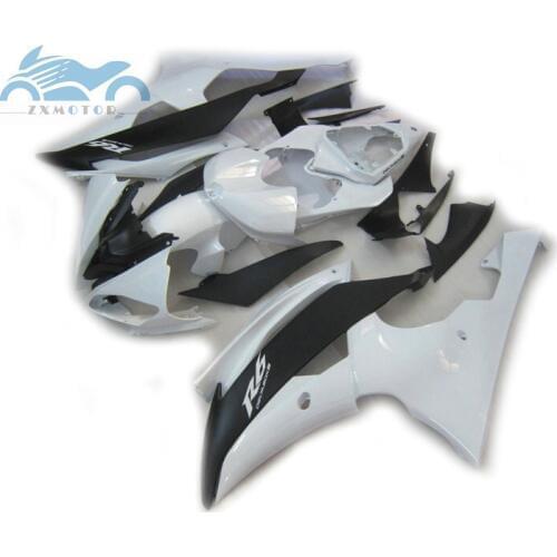 Customized Injection fairing kit fit for YAMAHA R6 YZFR6 2008-2015 YZF R6 08-15 ABS plastic fairings kit black white parts HT10