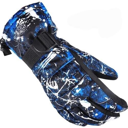 Men/Women Ski Gloves Windproof Waterproof Breathable Winter Gloves Snowboard Snowmobile Cold Weather Riding Glove Warm Fleece