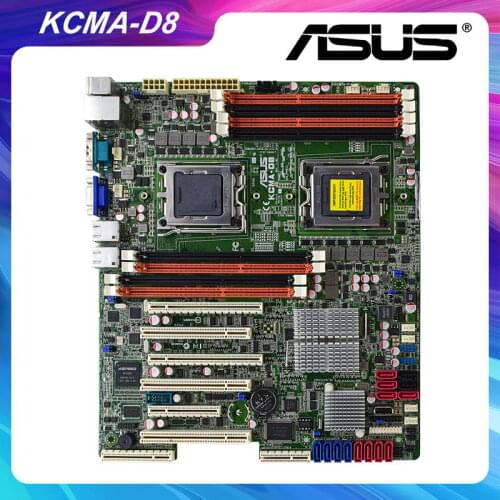 KCMA-D8 For ASUS Socket C32 AMD 5670 Used Motherboard Support 8 DDR3 RAM SATAII PCI-E 16X 8X Slot Original Desktop Motherboard