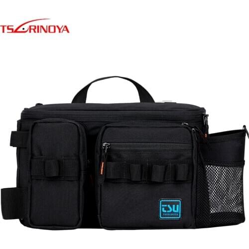 TSURINOYA Multifunction Fishing Bag Size M XL Large Capacity Fishing Tackle Bag Waterproof High Quality Nylon Fabric Lure Bag