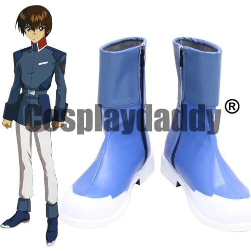 Mobile Suit Gundam SEED Earth Alliance Forces Chikyuu Rengou Gun Kira Yamato Anime Cosplay Shoes Boots X002