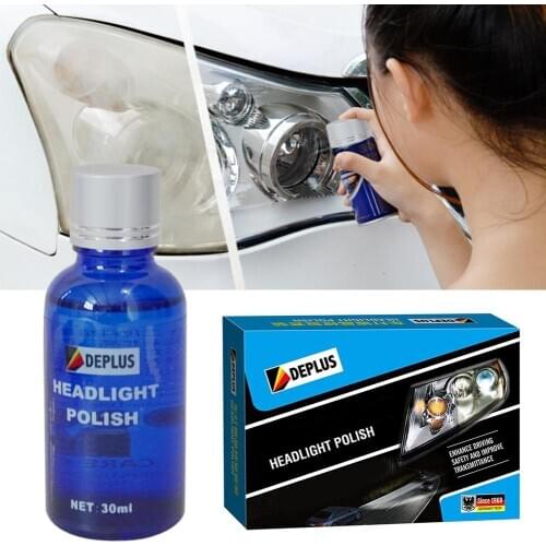30ML Car Headlight Repair Kit Lamp Cover Scratch Repair Polishing Tool Set Refurbished Coating Liquid