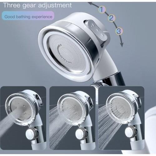 Pressurized Shower Head High Pressure Water Saving Perforated Free Bracket Hose Adjustable Bathroom Accessories Shower Set