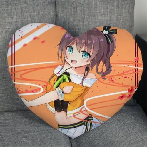 Matsuri Channel Pillow Slips Heart Shape Pillow Covers Bedding Comfortable Cushion/Good For Sofa/Home/Car High Quality Pillow Ca