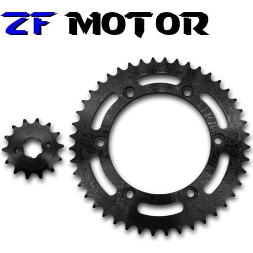 For Honda CBR250 MC14 MC17 VTF VT250 gear Motorcycle Front & Rear Sprocket geartransmission Black 520 chain