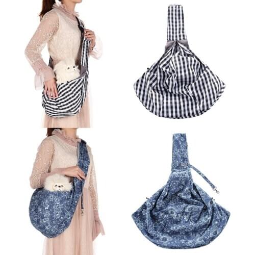 Pet Carrier Dog Cat Sling Single Shoulder Bag Carrier Bags For Small Pets Dog Front Chest Carrier Outdoor Travel Hands-Free Bag