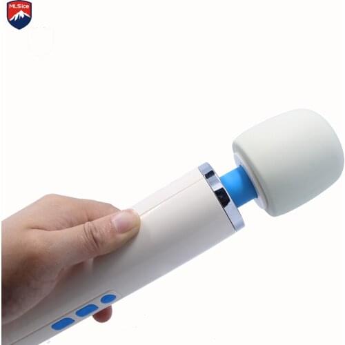 Mlisice Adult 4+4 speed AV Rechargeable Magic Wand Premium Wellness Full-Body Massage Wand Adult Sex Toy Products For Couples