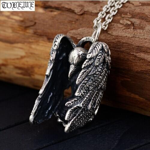 100% 925 Silver Eagle Pendant Real Silver Eagle Pendant Man Pendant PUNK Jewelry