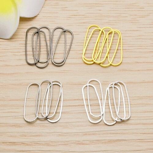 20pcs ZHU RU 21*7mm Charm Geometric O-shaped copper Oval ring Pendants DIY Jewelry for Necklace earring Craft Findings